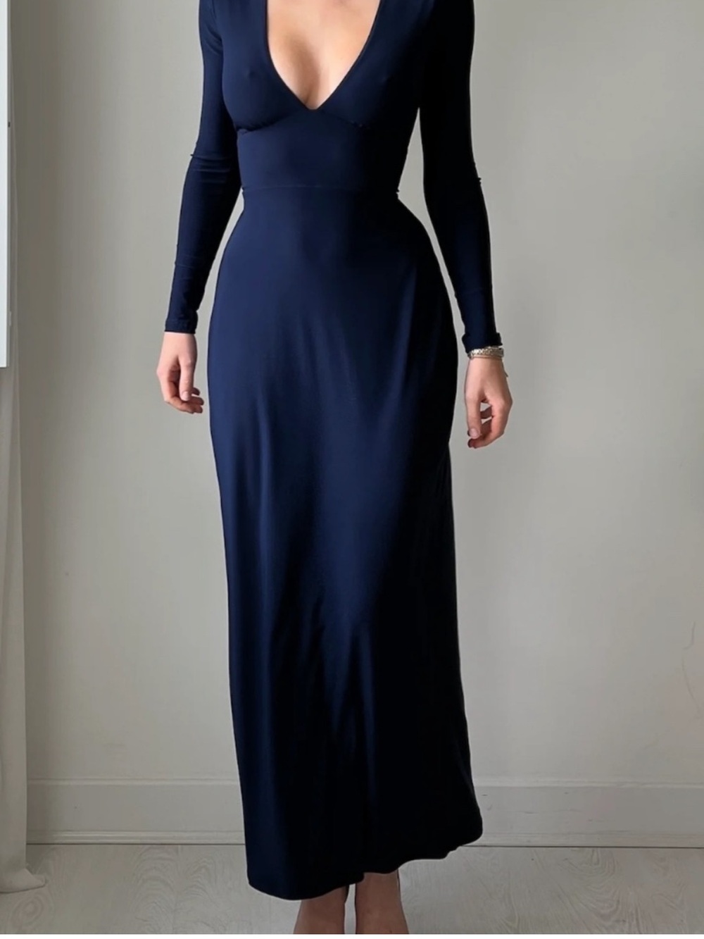 Taylor Maxi Dress in Navy Blue